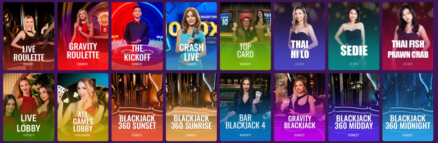 Betti Casino live dealer tables